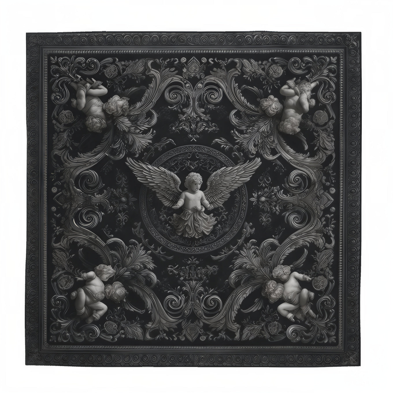 Algoritmo | Barocco Serafico | Silk Charmeuse | Scarf (ABS-05)